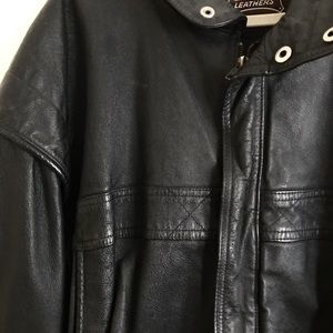 Howard’s Black Leather Coat